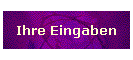 Ihre Eingaben